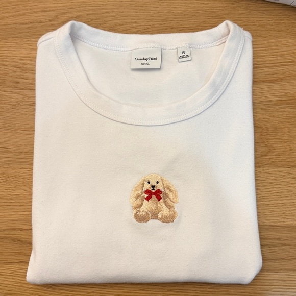 Aritzia Sunday Best Bunny Tshirt - Picture 4 of 5